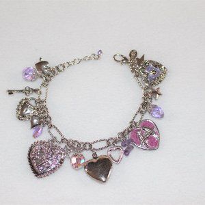 Kirks Folly Retired Love Never Dies Charm Bracelet
